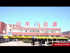 3 축 평면 침대 40ft 컨테이너 트럭 트레일러와 트위스트 잠금 및 최대 유료물 50톤