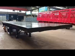 20피트 40피트 평면 컨테이너 반 트레일러 11.00R20 타이어와 신뢰할 수 있는 인증서