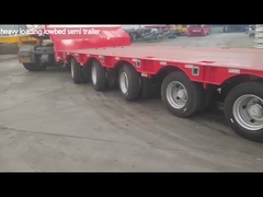 에어 서스펜션 3 Axle Drop Deck 낮은 침대 반 트레일러 14600mm 길이 호주 시장